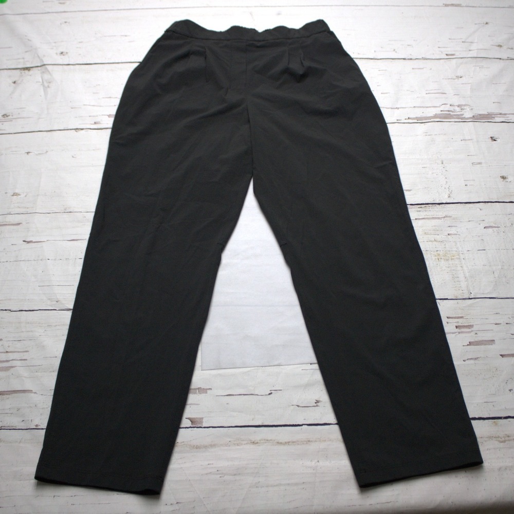 Lululemon Essential High Rise Trouser Pants Black Stretch Workwear 6